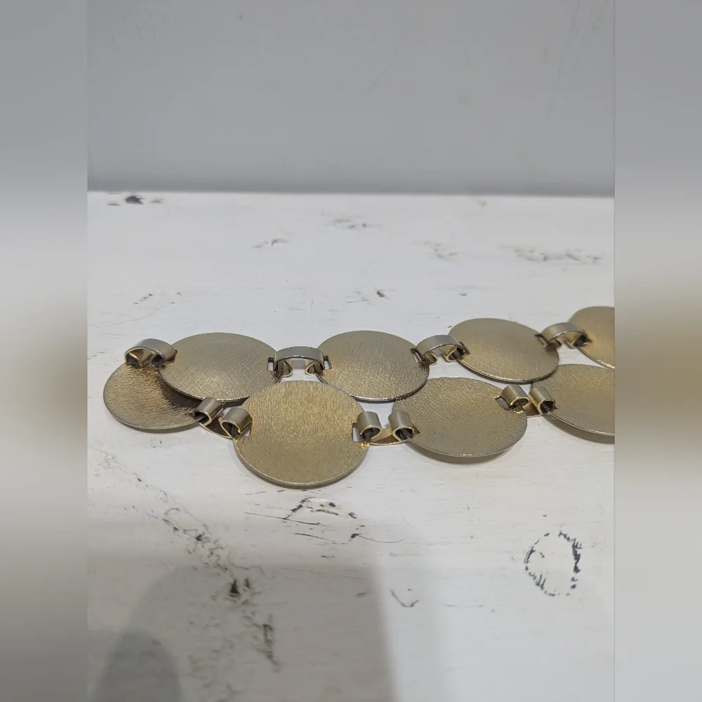 Vintage Style Gold Metal Disc Chain Belt‎ 38
